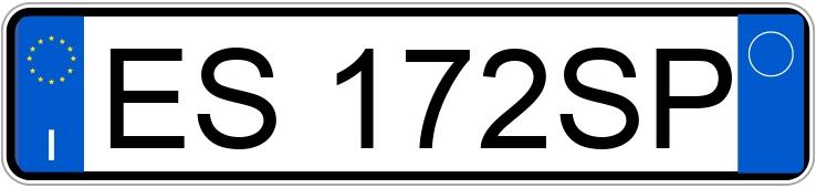 Numer rejestracyjny ES172SP posiada KIA RIO