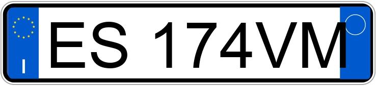 Numer rejestracyjny ES174VM posiada SEAT IBIZA