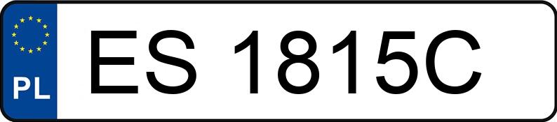 Numer rejestracyjny ES 1815C posiada IVECO/IGLOPOL 70C18 IS70CI2BA/Z - ES1815C