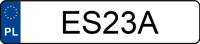 The registration number ES 23A has FORD TAUNUS - ES23A