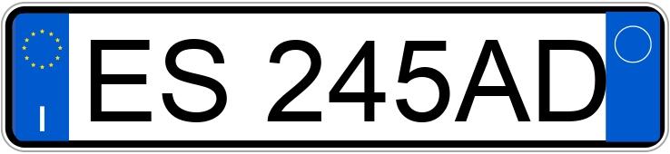 Numer rejestracyjny ES245AD posiada SEAT Leon 3a serie