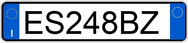 Numer rejestracyjny ES248BZ posiada PEUGEOT 208 1o serie
