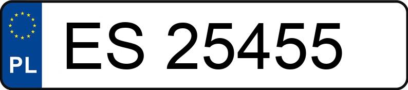 Numer rejestracyjny ES 25455 posiada KIA CEE D - ES25455 Numer rejestracyjny ES 25455 posiada KIA CEE D - ES25455