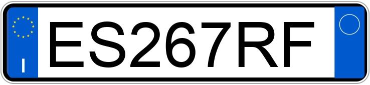 Numer rejestracyjny ES267RF posiada OPEL Meriva 2a serie