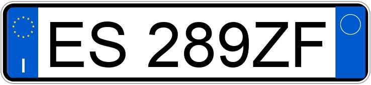 Numer rejestracyjny ES289ZF posiada  mercedes classe A