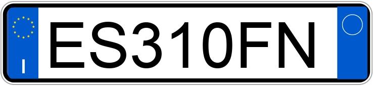 Numer rejestracyjny ES310FN posiada MINI Mini 3a serie Numer rejestracyjny ES310FN posiada MINI Mini 3a serie