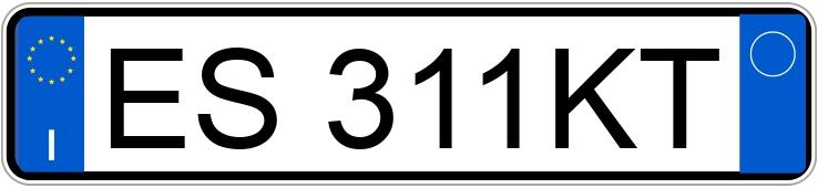 Numer rejestracyjny ES311KT posiada BMW X1