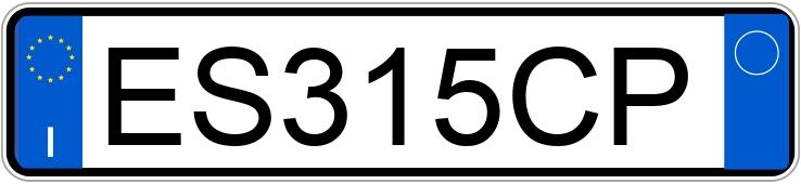 Numer rejestracyjny ES315CP posiada FIAT 500