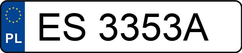 Numer rejestracyjny ES 3353A posiada VOLKSWAGEN POLO - ES3353A Numer rejestracyjny ES 3353A posiada VOLKSWAGEN POLO - ES3353A