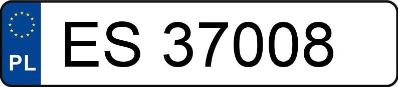 Numer rejestracyjny ES 37008 posiada FORD FIESTA - ES37008 Numer rejestracyjny ES 37008 posiada FORD FIESTA - ES37008