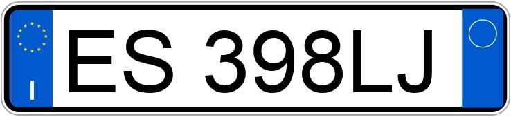 Numer rejestracyjny ES398LJ posiada AUDI A3 3a serie