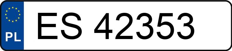Numer rejestracyjny ES 42353 posiada BMW 728i Kat. E38 Aut. - ES42353 Numer rejestracyjny ES 42353 posiada BMW 728i Kat. E38 Aut. - ES42353