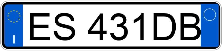 Numer rejestracyjny ES431DB posiada BMW Serie 3