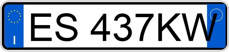 Numer rejestracyjny ES437KW posiada SEAT Mii