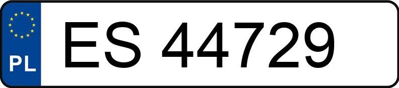 Pojazd o numerach ES44729 uczestniczył w wypadku