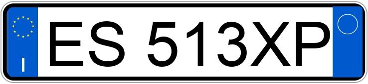 Numer rejestracyjny ES513XP posiada FIAT Punto 4a serie Numer rejestracyjny ES513XP posiada FIAT Punto 4a serie