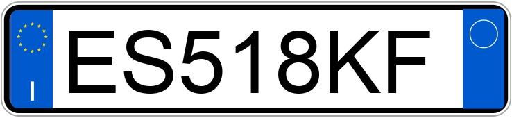 Numer rejestracyjny ES518KF posiada TOYOTA Aygo 1a serie