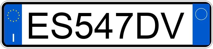 Numer rejestracyjny ES547DV posiada PEUGEOT 207