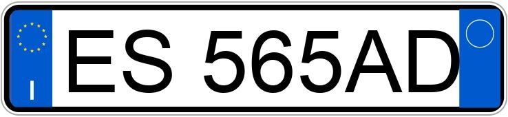 Numer rejestracyjny ES565AD posiada LANCIA Ypsilon 3a serie Numer rejestracyjny ES565AD posiada LANCIA Ypsilon 3a serie