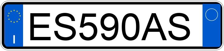 Numer rejestracyjny ES590AS posiada AUDI A1-S1