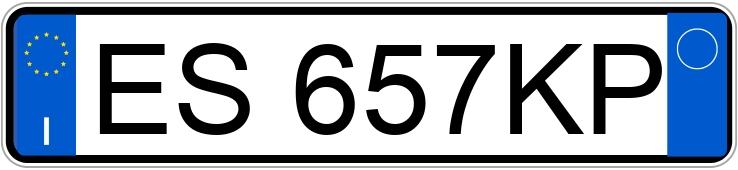 Numer rejestracyjny ES657KP posiada BMW X3