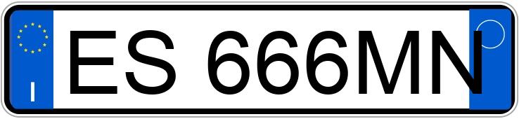 Numer rejestracyjny ES666MN posiada  