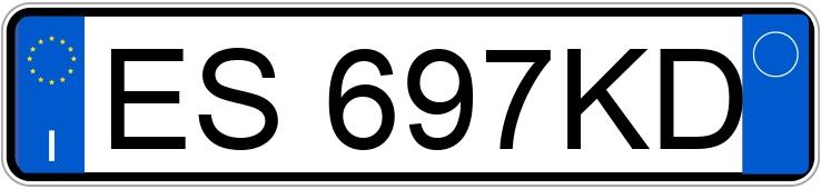 Numer rejestracyjny ES697KD posiada AUDI A3 3a serie