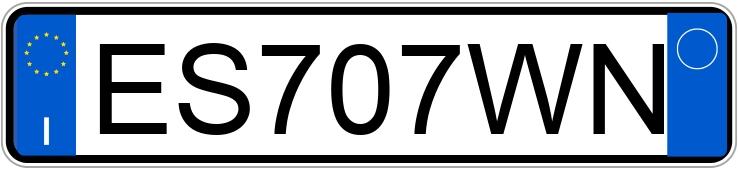 Numer rejestracyjny ES707WN posiada VOLKSWAGEN Polo 5a serie Numer rejestracyjny ES707WN posiada VOLKSWAGEN Polo 5a serie