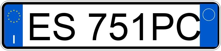 Numer rejestracyjny ES751PC posiada FIAT Punto 4a serie Numer rejestracyjny ES751PC posiada FIAT Punto 4a serie