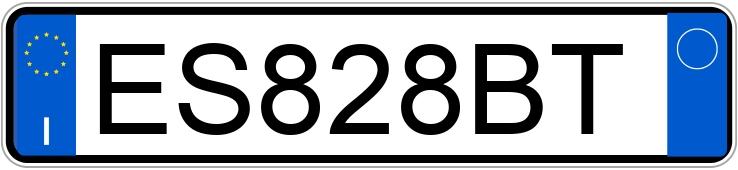 Numer rejestracyjny ES828BT posiada LANCIA Ypsilon 3a serie