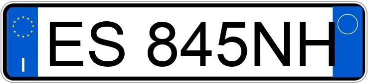 Numer rejestracyjny ES845NH posiada ALFA ROMEO Giulietta