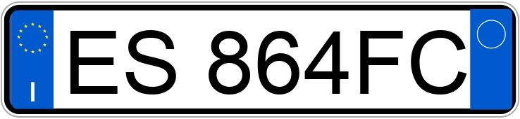 Numer rejestracyjny ES864FC posiada BMW Serie 1