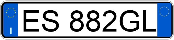 Numer rejestracyjny ES882GL posiada AUDI A3 3a serie