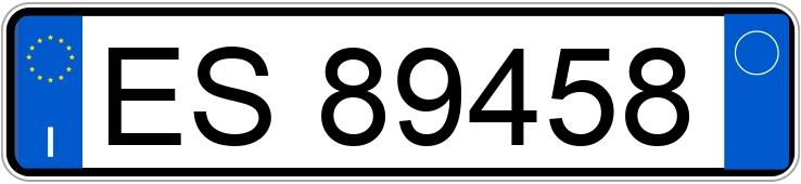 Numer rejestracyjny ES89458 posiada Piaggio Liberty