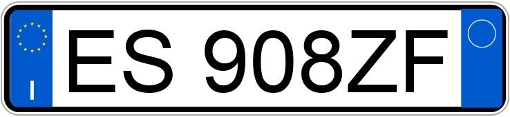 Numer rejestracyjny ES908ZF posiada VOLKSWAGEN Golf Plus 2a serie Numer rejestracyjny ES908ZF posiada VOLKSWAGEN Golf Plus 2a serie