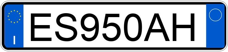 Numer rejestracyjny ES950AH posiada FIAT Panda 3a serie