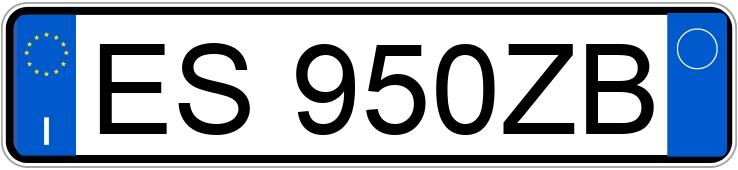 Numer rejestracyjny ES950ZB posiada AUDI A3 2a serie