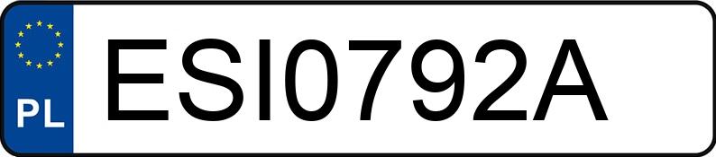 Numer rejestracyjny ESI 0792A posiada OPEL ASTRA - ESI0792A