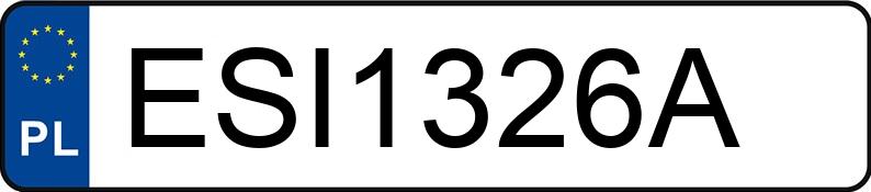 Numer rejestracyjny ESI 1326A posiada LEXUS IS 250 - ESI1326A