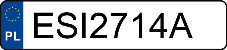 Numer rejestracyjny ESI 2714A posiada SAAB 900 2.3 - ESI2714A Numer rejestracyjny ESI 2714A posiada SAAB 900 2.3 - ESI2714A