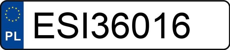 Numer rejestracyjny ESI 36016 posiada SEAT ALTEA 1.6 - ESI36016 Numer rejestracyjny ESI 36016 posiada SEAT ALTEA 1.6 - ESI36016