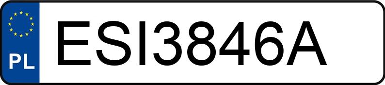 Numer rejestracyjny ESI 3846A posiada PEUGEOT 308 - ESI3846A Numer rejestracyjny ESI 3846A posiada PEUGEOT 308 - ESI3846A