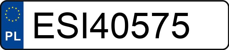 Numer rejestracyjny ESI 40575 posiada FORD FOCUS - ESI40575