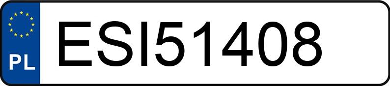 Numer rejestracyjny ESI 51408 posiada BMW 530 530 Diesel MR`03 E3 E60 - ESI51408