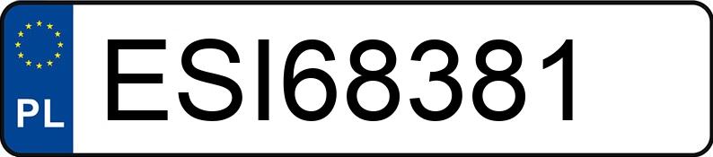 Numer rejestracyjny ESI 68381 posiada PEUGEOT BOXER Y - ESI68381