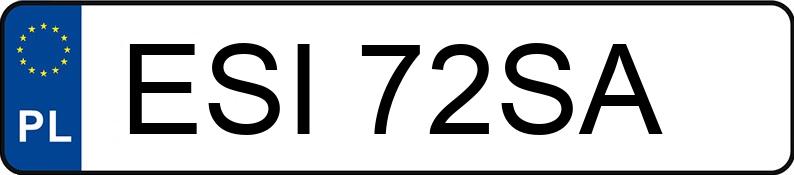 Numer rejestracyjny ESI 72SA posiada BMW 525 TD - ESI72SA