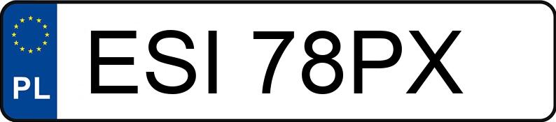 Numer rejestracyjny ESI 78PX posiada VOLKSWAGEN GOLF 1.9 TD - ESI78PX