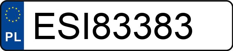 Numer rejestracyjny ESI 83383 posiada FORD S-MAX - ESI83383