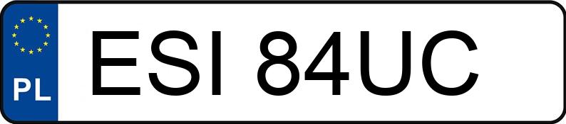Numer rejestracyjny ESI 84UC posiada OPEL Meriva 1.7 Diesel MR`03 E3 Essentia - ESI84UC Numer rejestracyjny ESI 84UC posiada OPEL Meriva 1.7 Diesel MR`03 E3 Essentia - ESI84UC