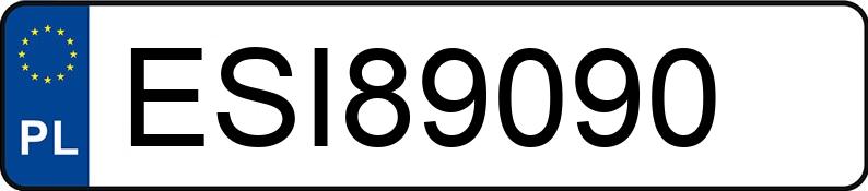 Numer rejestracyjny ESI 89090 posiada AUDI A4 - ESI89090
